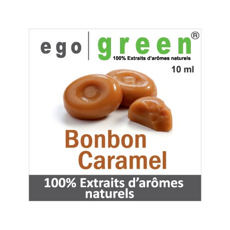 Eliquide Goût BONBON CARAMEL, Ego green