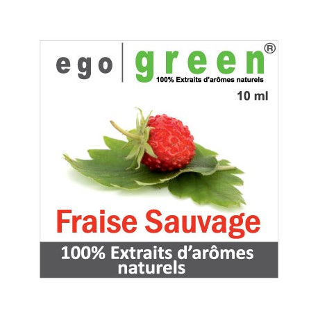 Eliquide Goût FRAISE SAUVAGE, Ego green