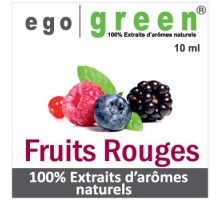 Eliquide Goût FRUITS ROUGES, Ego green