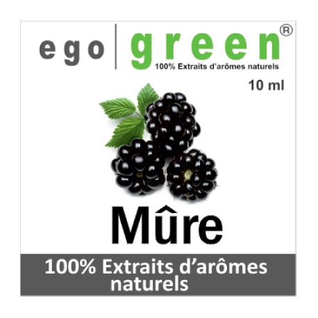 Eliquide Goût MÛRES , Ego green