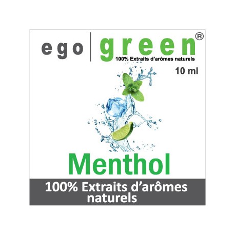 Eliquide Goût MENTHOL , Ego green