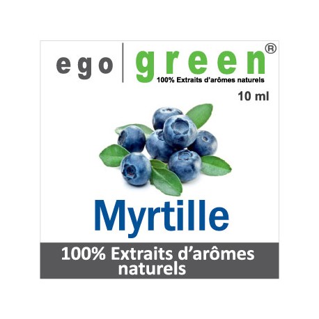 Eliquide Goût MYRTILLE , Ego green