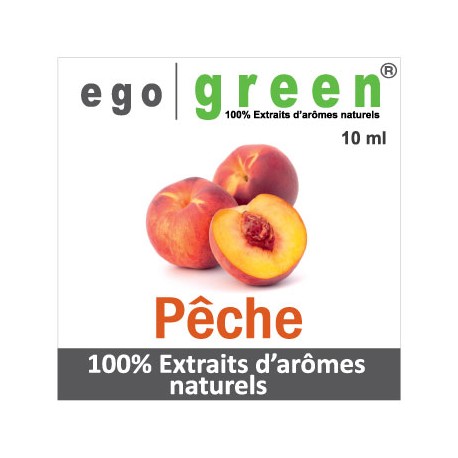 Eliquide Goût PÊCHE , Ego green