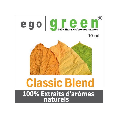 Eliquide Saveur Tabac CLASSIC BLEND, Ego green