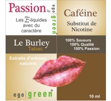 Eliquide Saveur LE BURLEY CAFEINE, Ego green