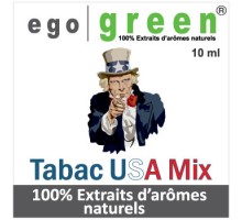 Eliquide Saveur Tabac USA MIX, Ego green