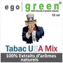 Eliquide Saveur Tabac USA MIX, Ego green