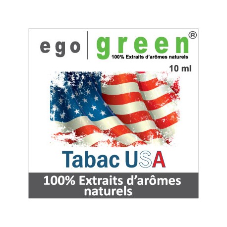 Eliquide Saveur Tabac USA, Ego green