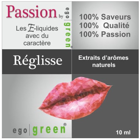 Eliquide Saveur LE REGLISSE, Ego green